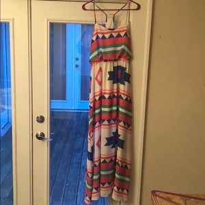 Multi color maxi dress